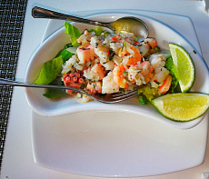 Севиче из гребешка или креветки