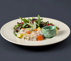 Суп из чавычи с йогуртом