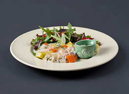 Суп из чавычи с йогуртом