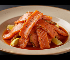 Слабосоленая нерка сухим посолом