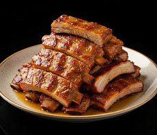 Копчёные рёбрышки кабана на гриле