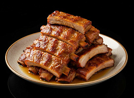 Копчёные рёбрышки кабана на гриле