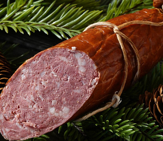 Колбаса вк из мяса северного оленя с кедровым орехом