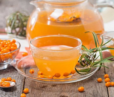 Облепиховый чай с мёдом