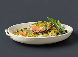 Чавыча под луково-сливочным соусом