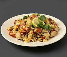 Джамбалайя из нутрии и копчёной дичи