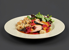 Чавыча с овощным миксом