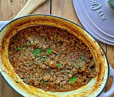 Рагу из оленины с ароматным соусом