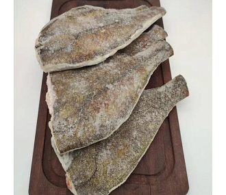 Камбала белобрюхая желтоперая потрошеная без головы 200-(штучной заморозки)