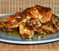 Обжаренный на сковороде заяц