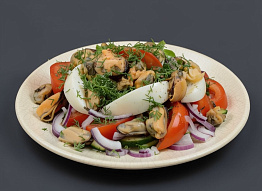 Салат из мидий Грея