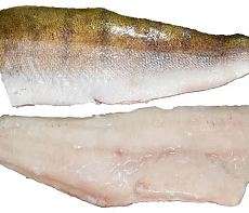 Судак филе с кожей штучной заморозки