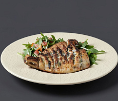 Камбала калкан на углях