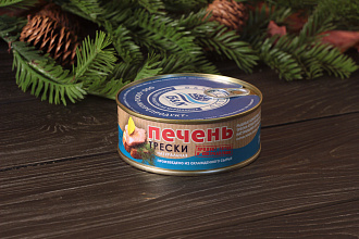 Печень трески (металлическая банка 230 грамм)