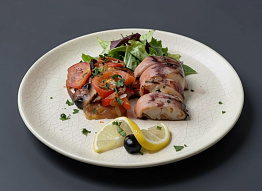 Конгрио с овощами в духовке