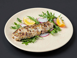 Запеченный голец в овсяных хлопьях с дижонской горчицей