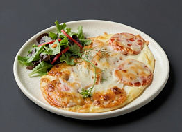 Рисовая запеканка с морским окунем и помидорами