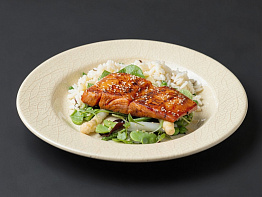 Кижуч в медовой глазури