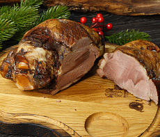 Рулька кабана варено-копченая