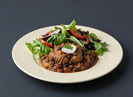 Острое жаркое с лосятиной в пиве