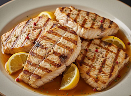 Осетровые стейки с сальсой