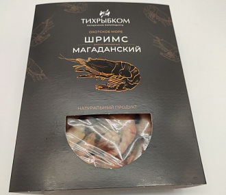 Креветка Шримс магаданский ( козырьковый) н/р в/м 80/100 400гр