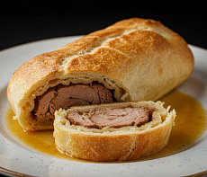 Пирог с цельной вырезкой конины