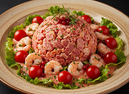 Салат из креветок и морепродуктов за 20 минут