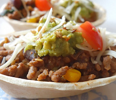 Салат из косули с авокадо