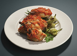 Куропатки, жаренные с хариссой