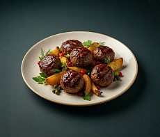 Фрикадельки из лося и кабана на мангале