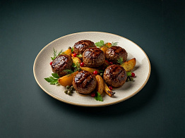 Фрикадельки из лося и кабана на мангале