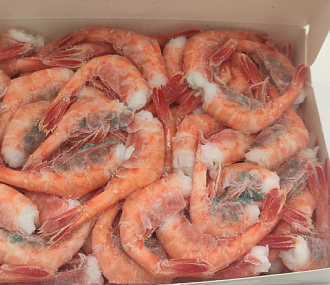 Креветка Магаданская сырая шейка AMA EBI Н/L 130+, IQF заморозка.