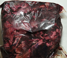 Обрезь мяса пятнистого оленя для животных