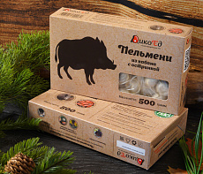 Пельмени из кабана с остринкой 500 г.