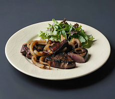 Печень косули с грибами