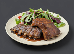 Рёбрышки кабана в карамельном соусе