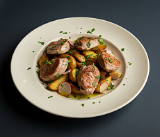 Тетерева с фруктовым миксом