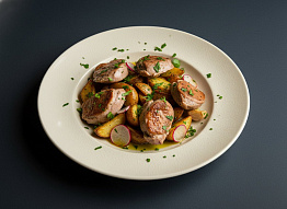 Тетерева с фруктовым миксом