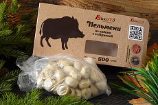 Пельмени из кабана с остринкой 500 г.