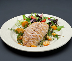 Филе щуки с грибами и сыром