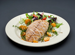 Филе щуки с грибами и сыром