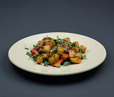 Черный гренадер с овощным рагу