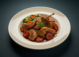 Тетерев по-итальянски с чоризо