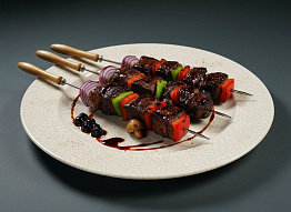 Шашлык из кабана в глазури