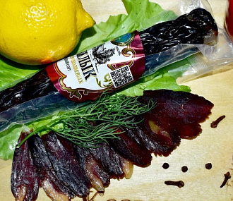 Казылык высший сорт (сыровяленная конская колбаса) 300 грамм