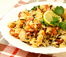 Джамбалайя из нутрии и копчёной дичи