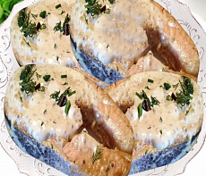 Белуга-гриль под соусным дублем