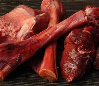 Набор для собак из страуса