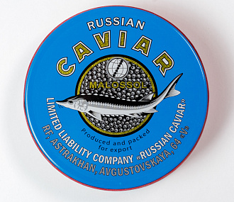 Икра стерляди замороженный продукт  (железная банка) 125 г забойная
